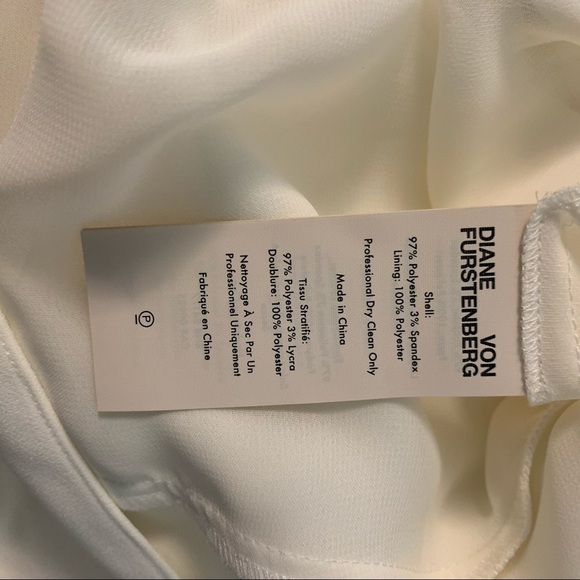 DVF Diane von Furstenberg Kimmy ivory formal maxi crepe gown long wedding new 0 - Picture 7 of 7